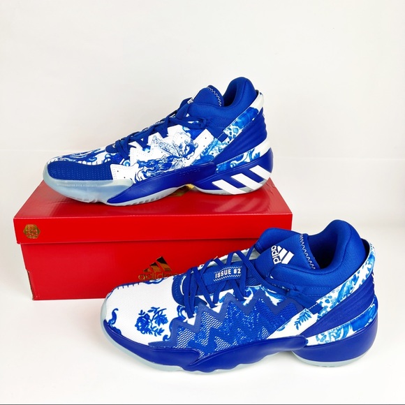 adidas Other - Adidas Mens D.O.N Issue 2 GCA Basketball Shoes Size 12.5 Blue White FX7426